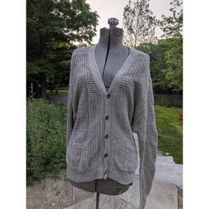 Vintage 80's Ralph Lauren Polo Country Linen Cardigan Large